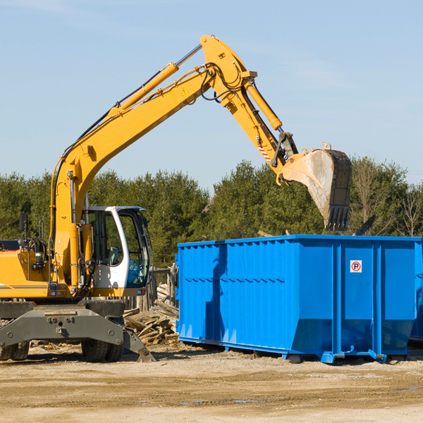 are there any restrictions on where a residential dumpster can be placed in Myra TX